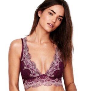 Victoria's Secret Long Line Plunge Bralette Bra